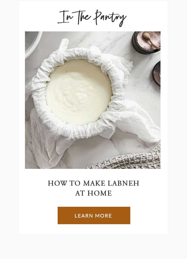What's New In The Pantry: How To Make Labneh At Home