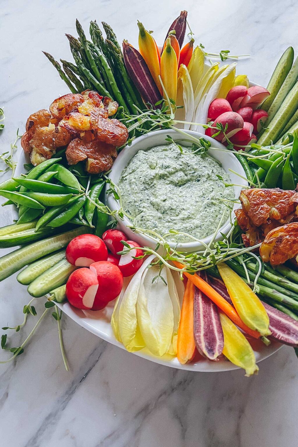 Greek Goddess Dip With Vegetable Crudité A Cultivated Living